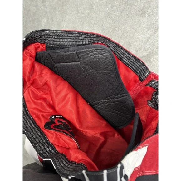 Vintage Fox Racing 180 Pants Mens 36 Red Black White Motocross Bike Leather Y2K - Picture 9 of 16